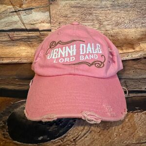 District DT600 Jenni Dale Lord Band Pink Distressed Baseball Dad Hat Adjustable